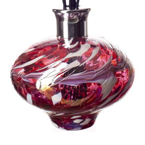 Amelia Art Glass Red, Pink & White Oval Reed Diffuser Extra Image 1 Preview
